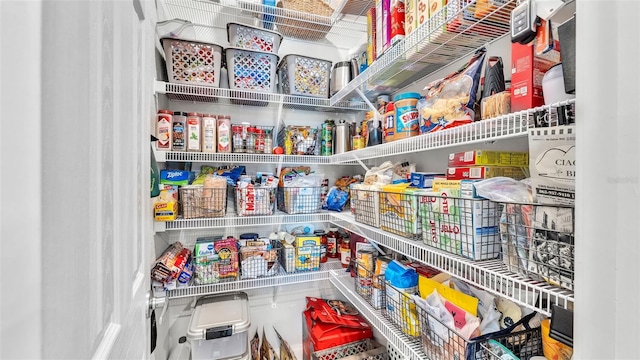 view of pantry