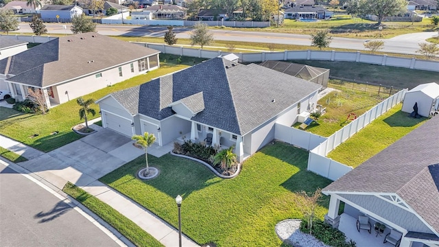 birds eye view of property