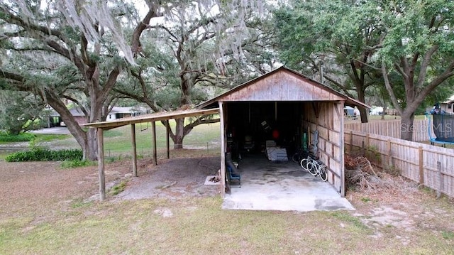 view of outdoor structure