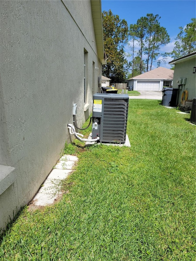 view of yard with cooling unit