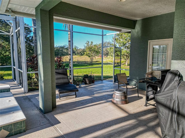 sunroom / solarium with a healthy amount of sunlight