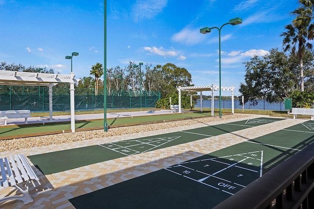 surrounding community featuring a pergola