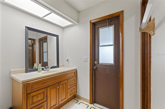 bathroom with vanity