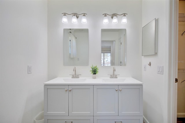 bathroom featuring vanity