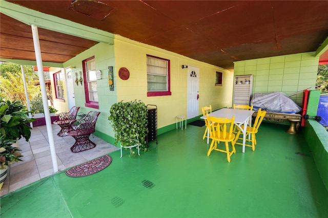 view of patio / terrace featuring a porch