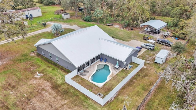 birds eye view of property