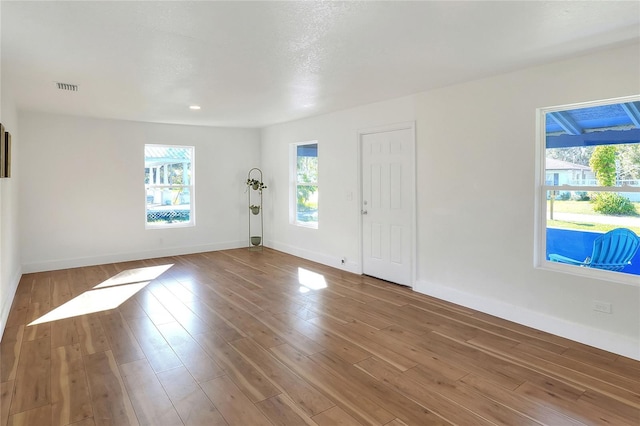 interior space featuring wood-type flooring