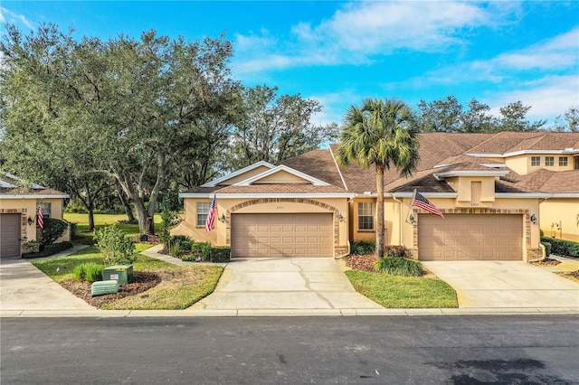 view of front of home featuring a garage