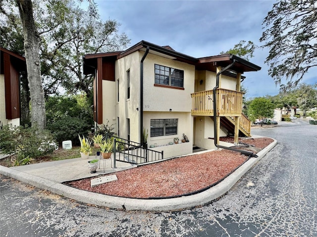 view of front of home with a patio