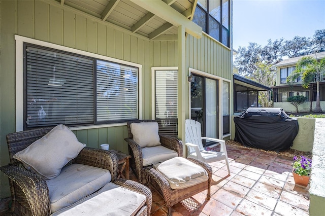 view of patio / terrace featuring area for grilling