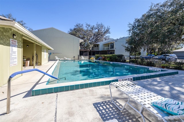 view of pool with a patio area