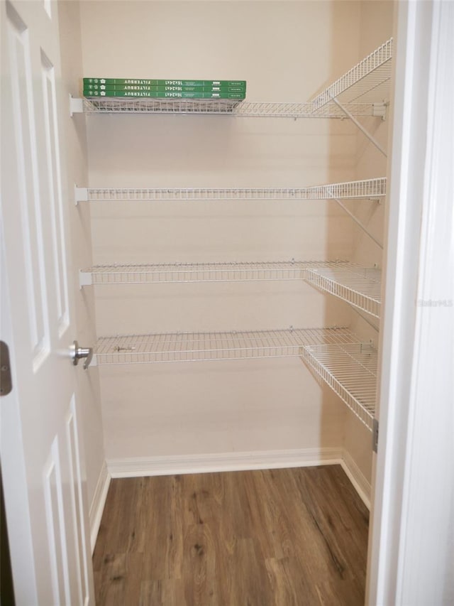 view of storage area