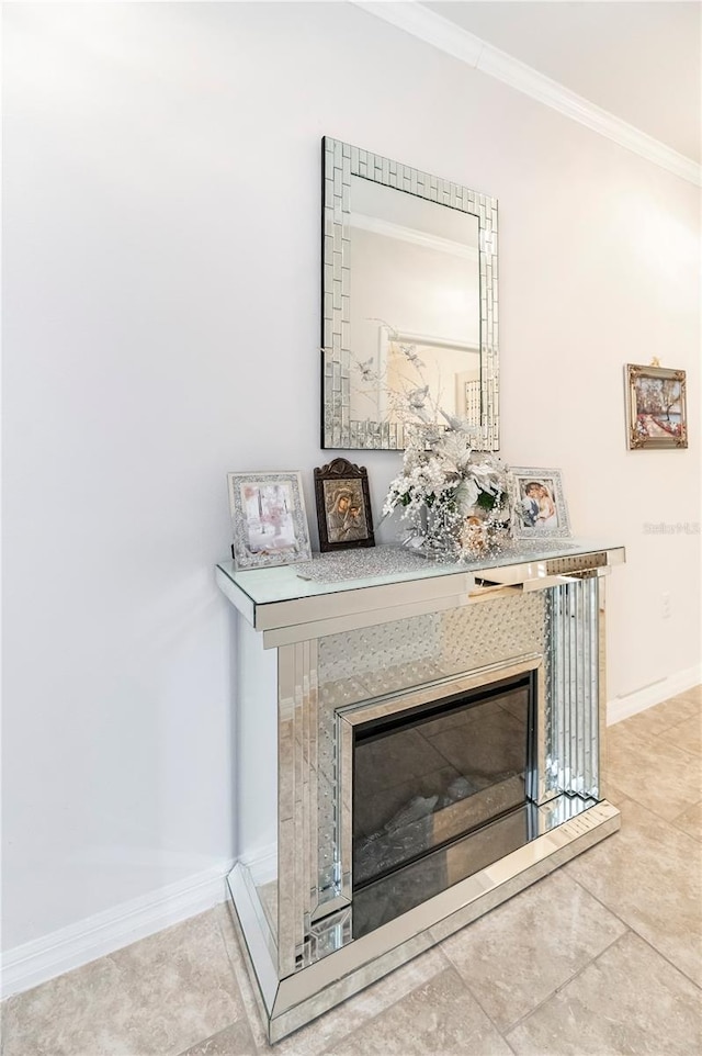 interior details featuring crown molding