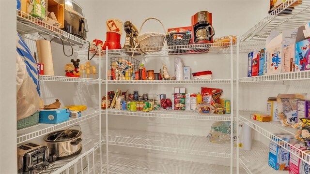 view of pantry