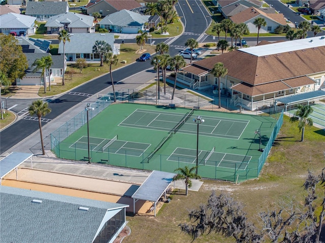 bird's eye view with a residential view