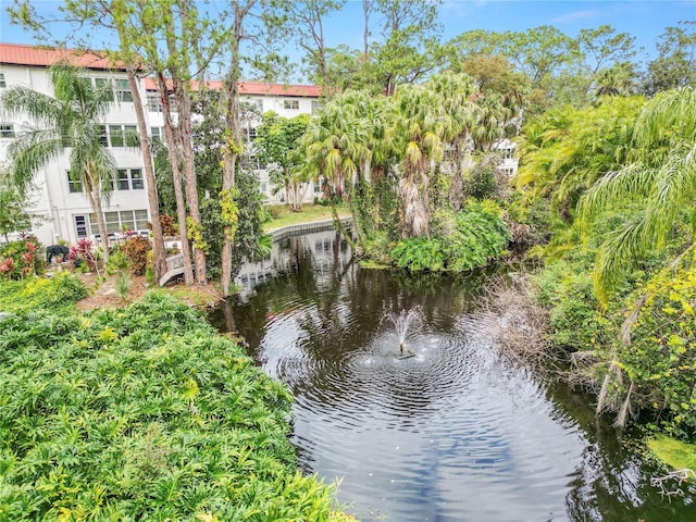 view of water feature