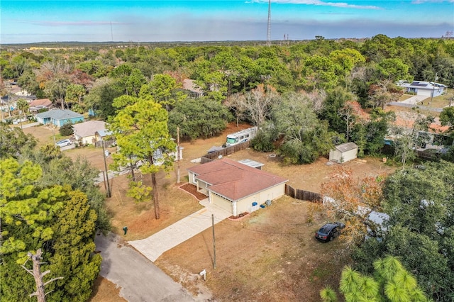 birds eye view of property