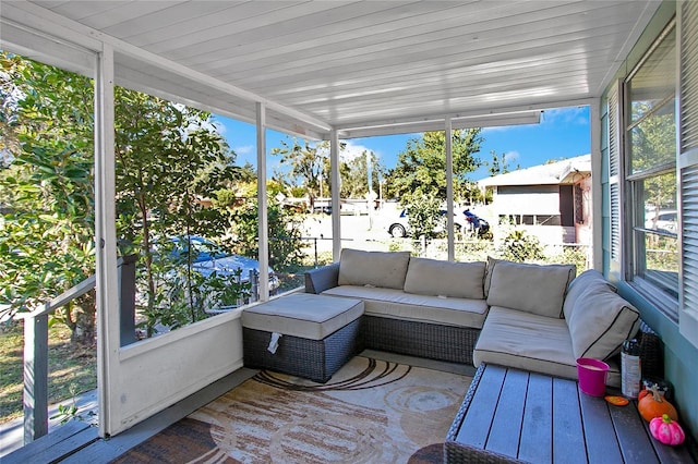 view of sunroom / solarium