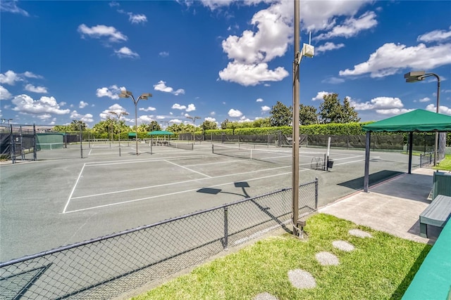 view of tennis court