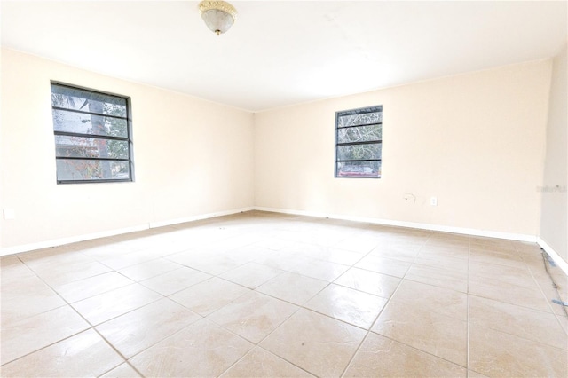 view of tiled empty room