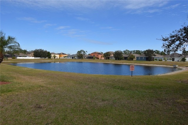 property view of water