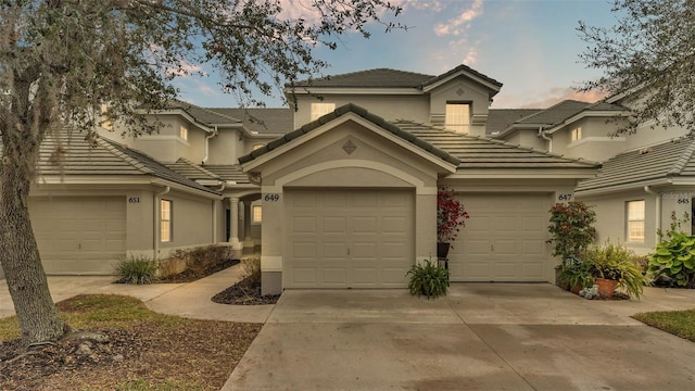 view of front of house featuring a garage