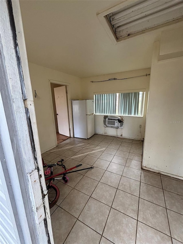 interior space with light tile patterned flooring