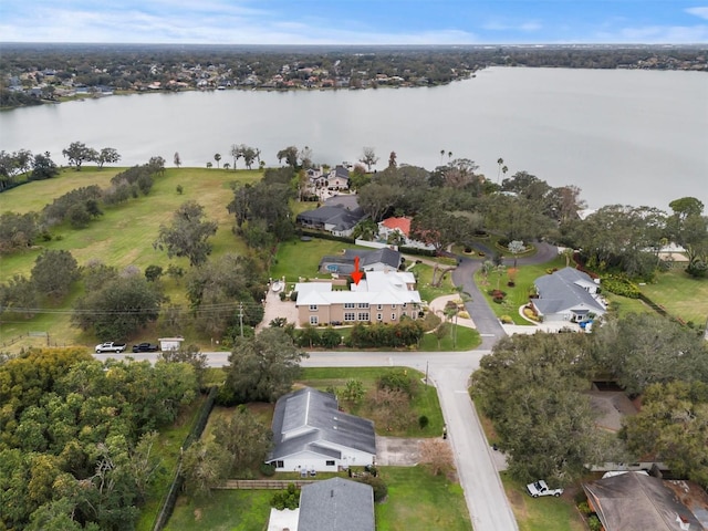 1665 Blue Heron Ln, Lakeland, FL 33813 - aerial view of property and surrounding area with a large body of water