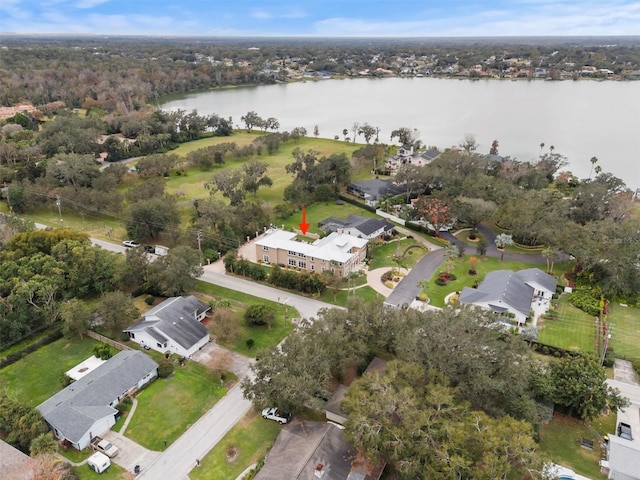 1665 Blue Heron Ln, Lakeland, FL 33813 - aerial view of property and surrounding area with a large body of water