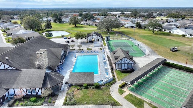 birds eye view of property