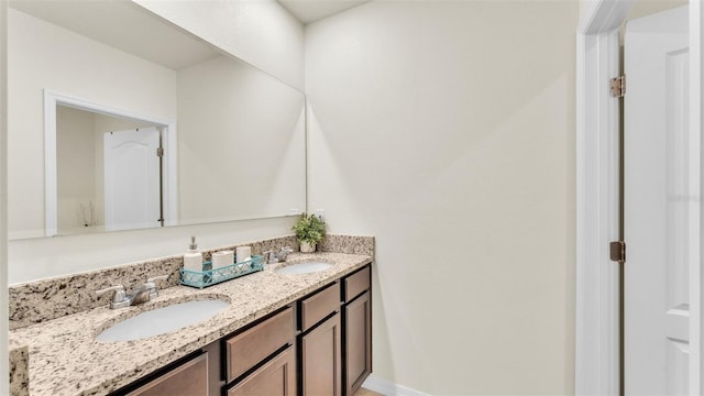 bathroom with vanity