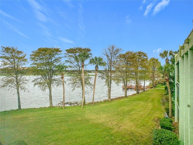 view of water feature