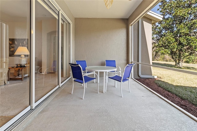 view of sunroom