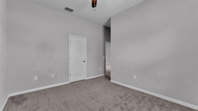 212 Kissengen Park Dr, Bartow, FL 33830 - spare room featuring carpet, a ceiling fan, and baseboards