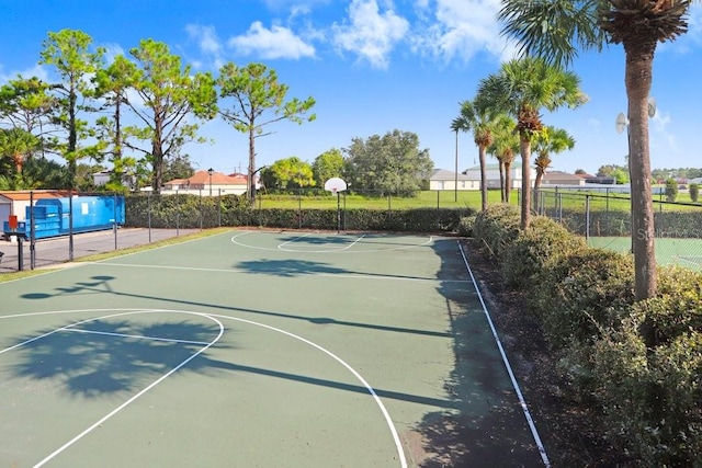 view of sport court