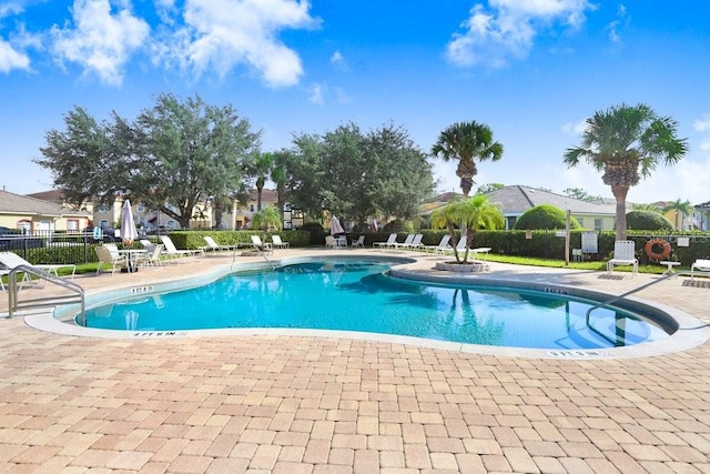 view of pool with a patio