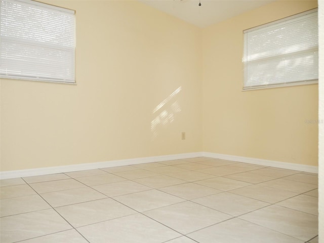 spare room featuring a wealth of natural light