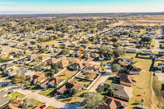 drone / aerial view featuring a residential view