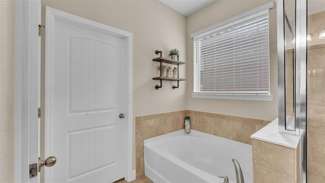 bathroom featuring a bathing tub