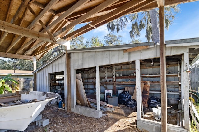 view of outbuilding