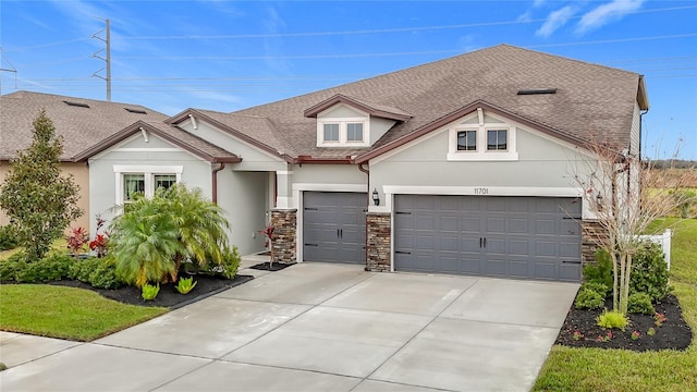 view of front of house featuring a garage