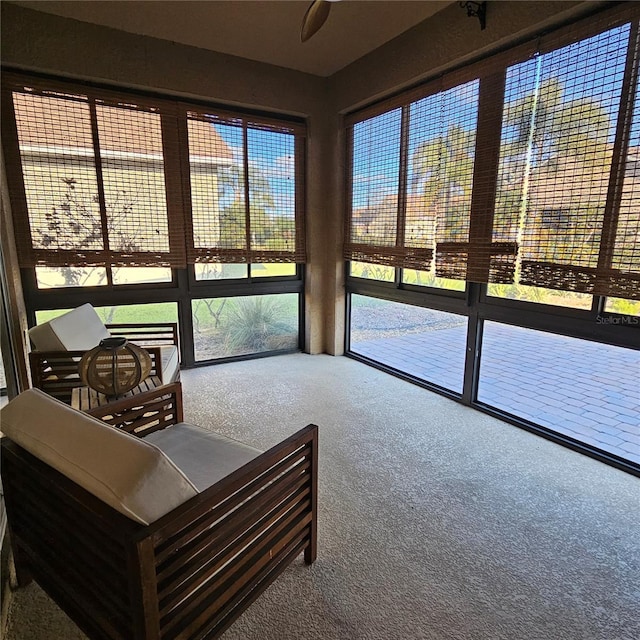 view of sunroom / solarium