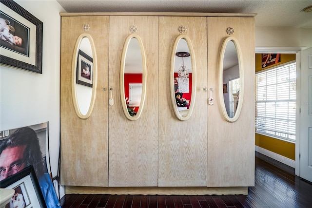 interior details with wood-type flooring