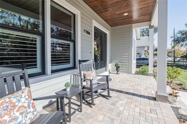 view of patio / terrace featuring a porch