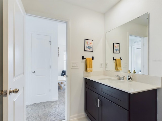 bathroom featuring vanity