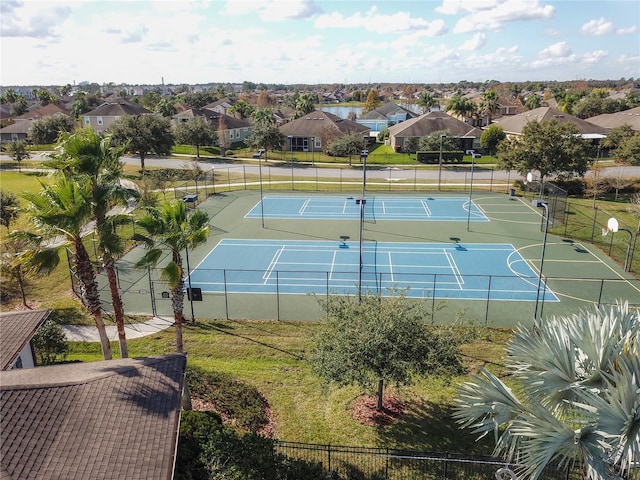 view of tennis court