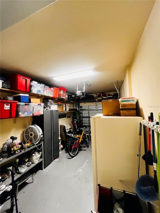 view of storage room