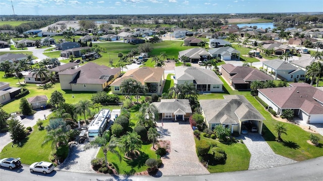 751 Meandering Way, Polk City, FL 33868 - aerial view with a water view and a residential view
