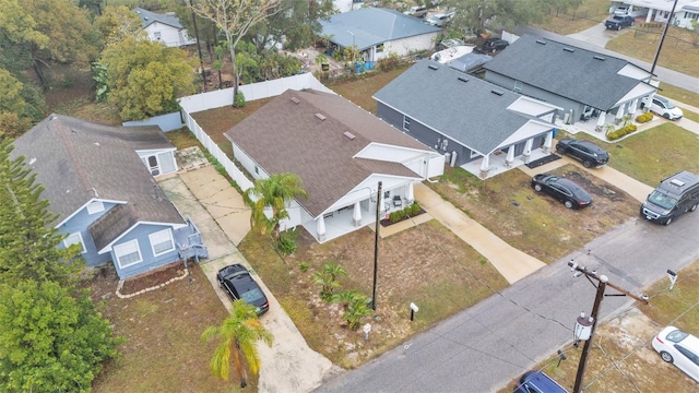 drone / aerial view with a residential view