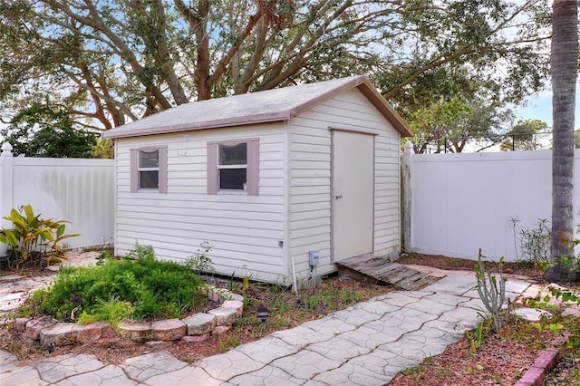 view of outbuilding